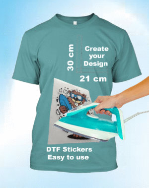 DTF Sticker 30cm Height & 21cm Width