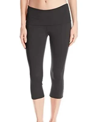 Ladies Folded Waist Yoga Capri